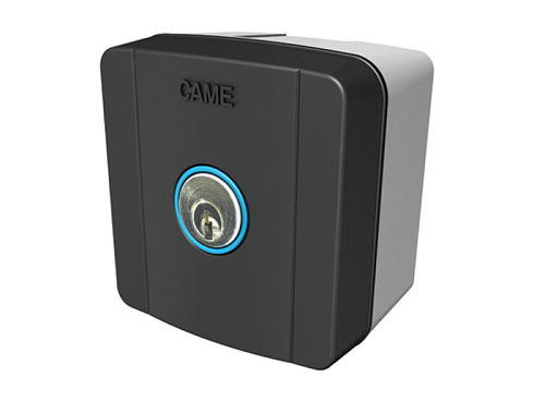Купить ключ-выключатель накладной CAME SELC1FDG с синей подсветкой с доставкой и установкой в Лабинске